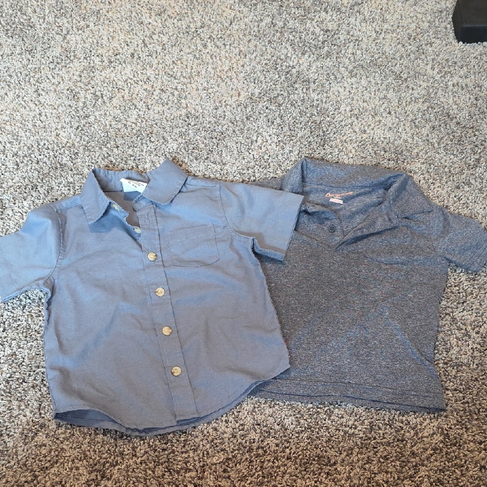 2T Wrangler Button Down & Cat & Jack Polo Duo